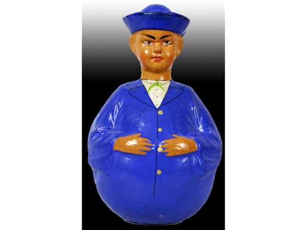ASIAN MAN PAPER MACHE ROLY POLY.                  