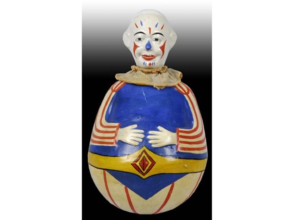 ROLY POLY SCHOENHUT CLOWN WEEBLE WITH SWIVEL HEAD.