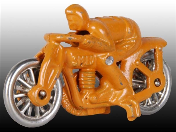 CAST IRON HUBLEY #5 SPEED MOTORCYCLE TOY.         