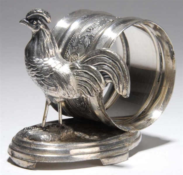 ROOSTER FIGURAL NAPKIN RING.                      