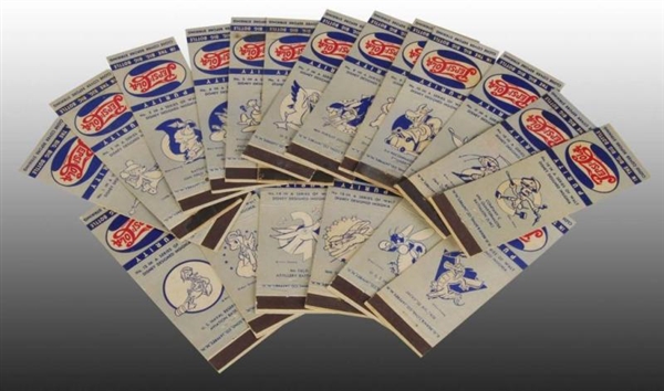 COMPLETE SET 48-PIECE PEPSI MATCHBOOK COVERS.     
