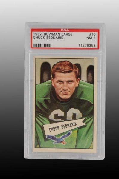 1952 BOWMAN CHUCK BEDNARIK FOOTBALL CARD.         