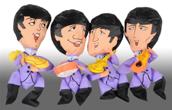 LOT OF 4: LUX SOAP INFLATABLE BEATLES DOLLS.      