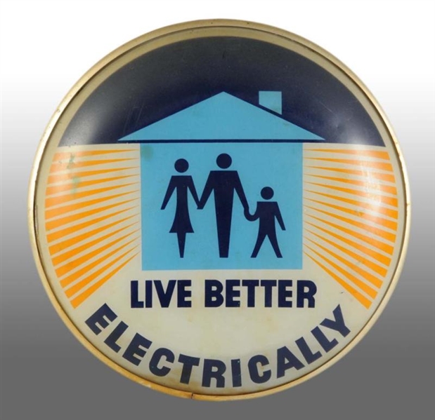 LITE-UP "LIVE BETTER ELECTRICALLY" SIGN.          