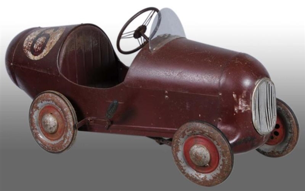 PRESSED STEEL TRIANG NO. 6 RACER PEDAL CAR.       