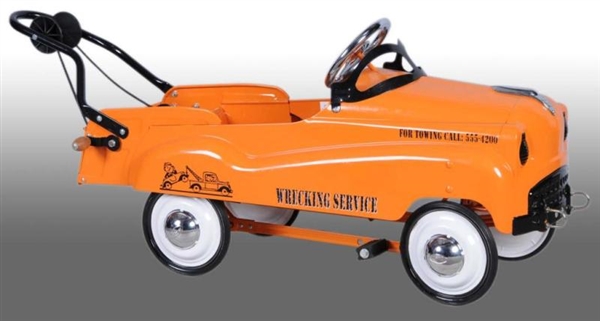 PRESSED STEEL WRECKER TOW TRUCK PEDAL CAR.        