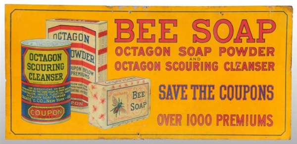 TIN BEE SOAP SIGN.                                