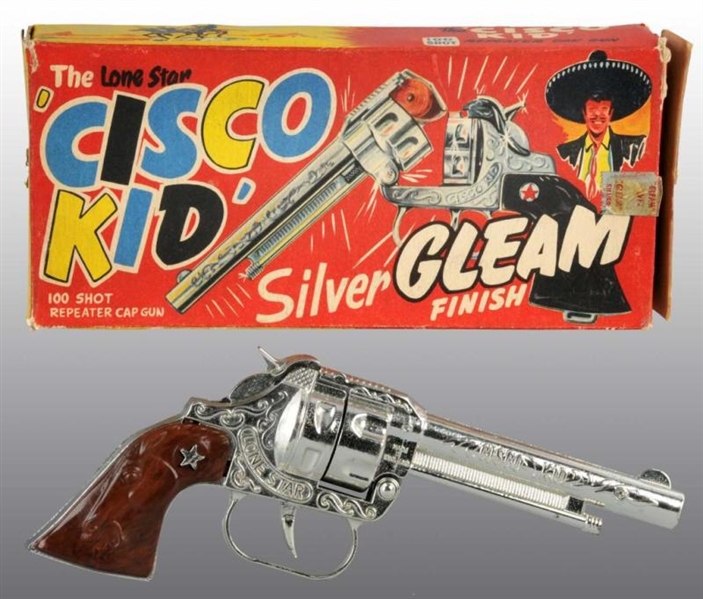CISCO KID 100-SHOT REPEATER TOY CAP GUN.          