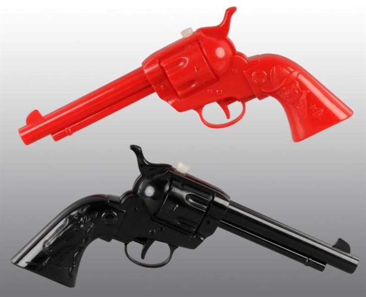 LOT OF 2: PLASTIC WESTERN-STYLE TOY WATER GUNS.   