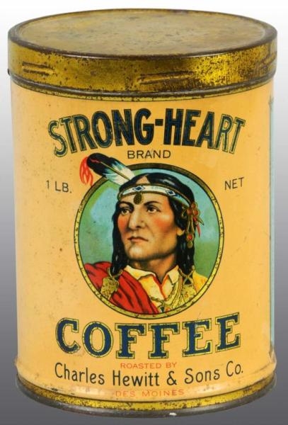 STRONG HEART COFFEE TIN.                          