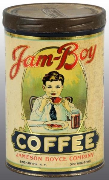 LITHOGRAPHED JAM-BOY COFFEE TIN.                  