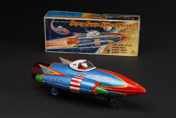 SUPER SONIC SPACE ROCKET TOY.                     