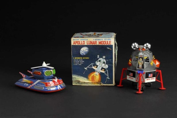 LOT OF 2: SPACE BATTERY-OPERATED TOYS.            