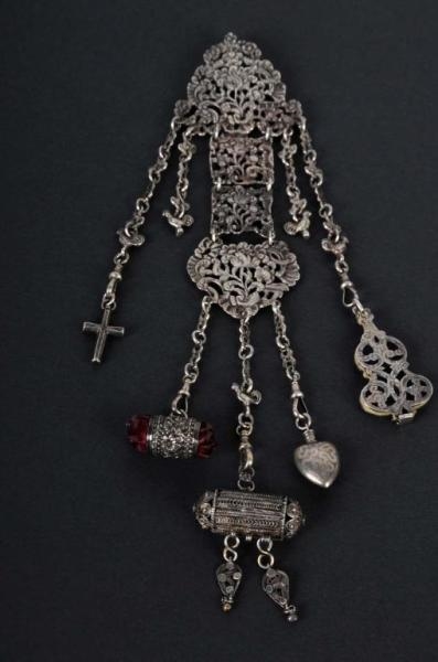 STERLING SILVER CHATELAINE.                       