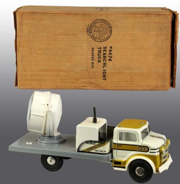 PRESSED STEEL MARX NO. 4474 SEARCHLIGHT TRUCK TOY 