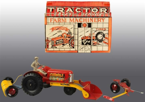 PRESSED STEEL MARX TRACTOR TOY.                   