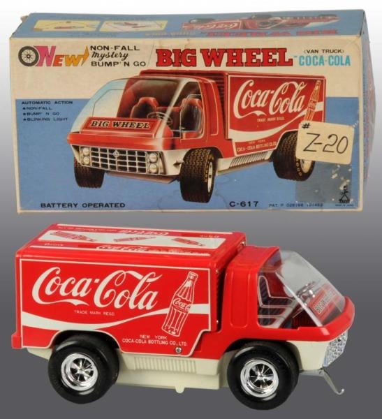 JAPANESE BATTERY OPERATED COCA-COLA TRUCK TOY.    