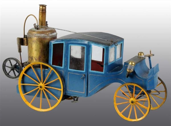 CONTEMPORARY MODEL OF A VERY EARLY STEAM COACH.   