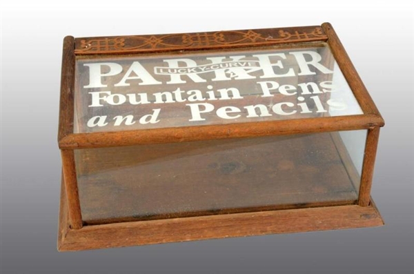 PARKER COUNTER DISPLAY CASE.                      