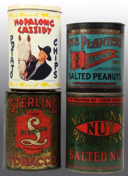 LOT OF 4: PRODUCTS CANISTERS.                     