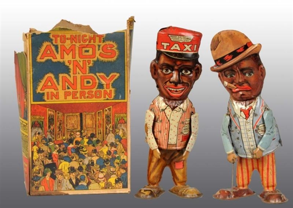 TIN MARX AMOS N ANDY WALKER WIND-UP TOYS.        