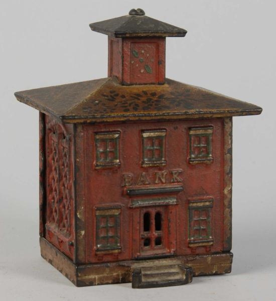 CAST IRON BUILDING WITH CUPOLA STILL BANK.        