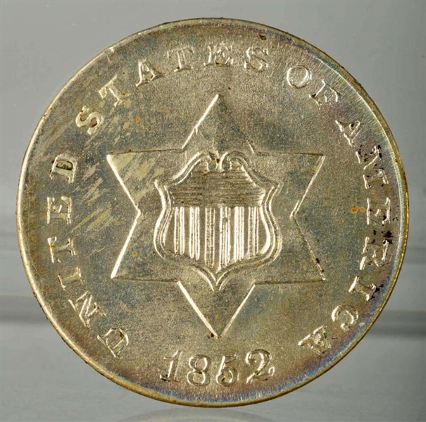 1852 3-CENT SILVER COIN BU.                       