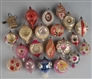 LOT OF 20+ GLASS CHRISTMAS ORNAMENTS.             