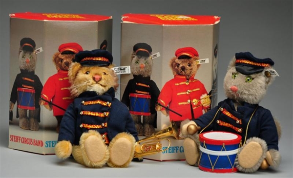 LOT OF 2: NEW STEIFF CIRCUS BAND MEMBERS.         