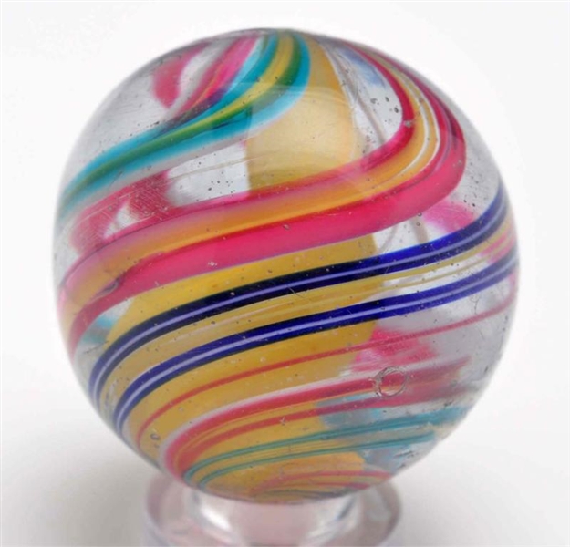 4-STAGE SOLID CORE SWIRL MARBLE.                  