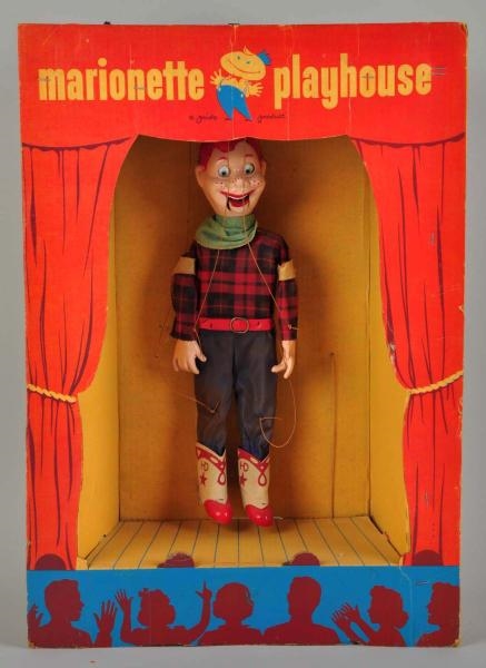 PETER PUPPET MARIONETTE THEATER WITH HOWDY DOODY. 