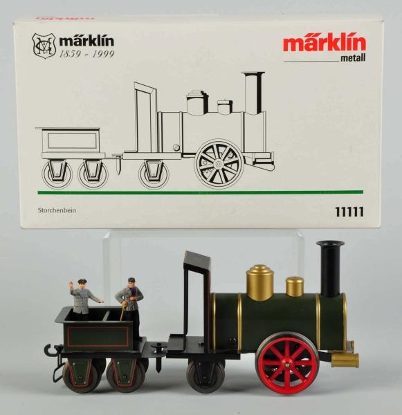 MARKLIN O-GAUGE STORK LEG STEAM TRAIN ENGINE.     