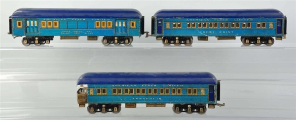 LOT OF 3: AMERICAN FLYER PRESIDENT SPECIAL CARS.  