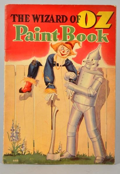 EARLY "THE WIZARD OF OZ" PAINT BOOK.              