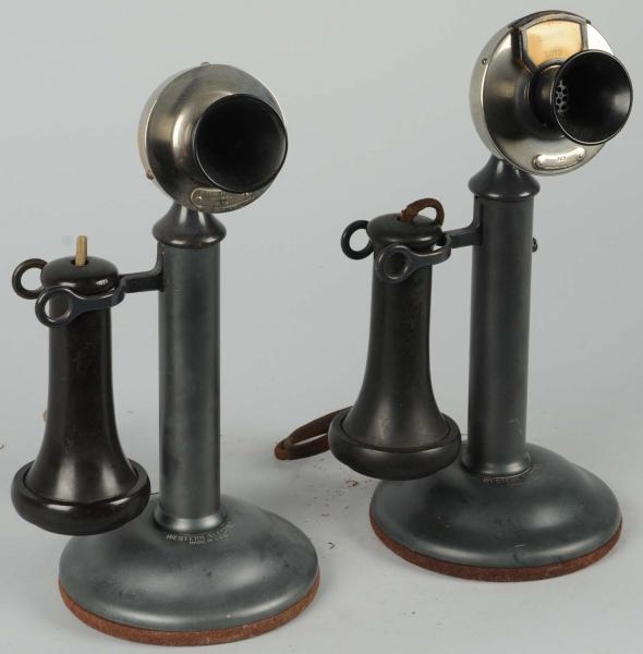 LOT OF 2: WESTERN ELECTRIC MANUAL STICK PHONES.   