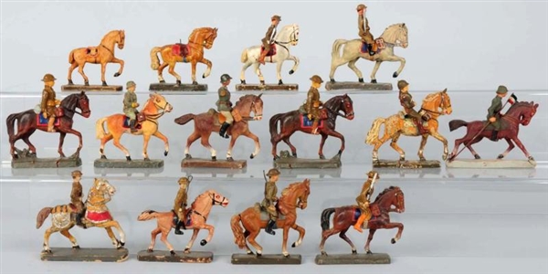 ELASTOLIN, DURO, & OTHERS MOUNTED SOLDIERS.       