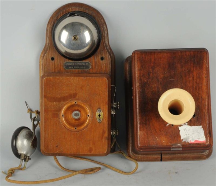 LOT OF 2: COMPACT WALL TELEPHONES.                