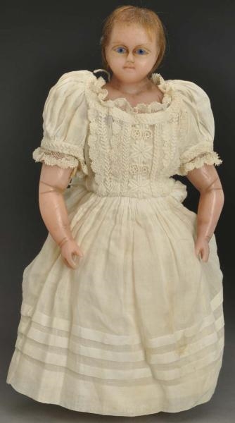 PETITE ENGLISH POURED WAX BABY DOLL.              