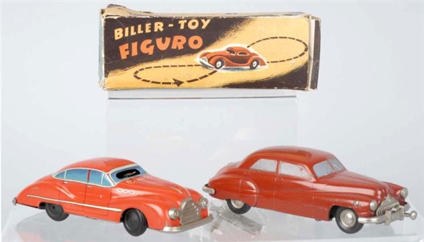 LOT OF 2: DIECAST & TIN AUTOMOBILE TOYS.          