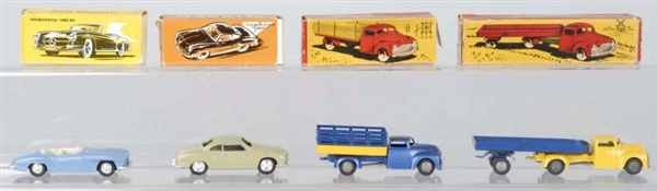 LOT OF 4: DIECAST VEHICLE TOYS.                   