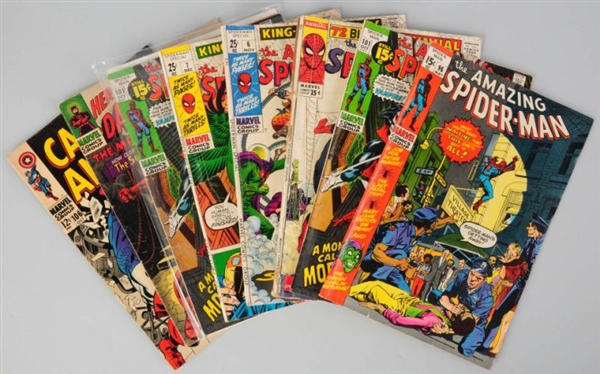 LOT OF 8: 1960S-70S MARVEL COMIC BOOKS.           