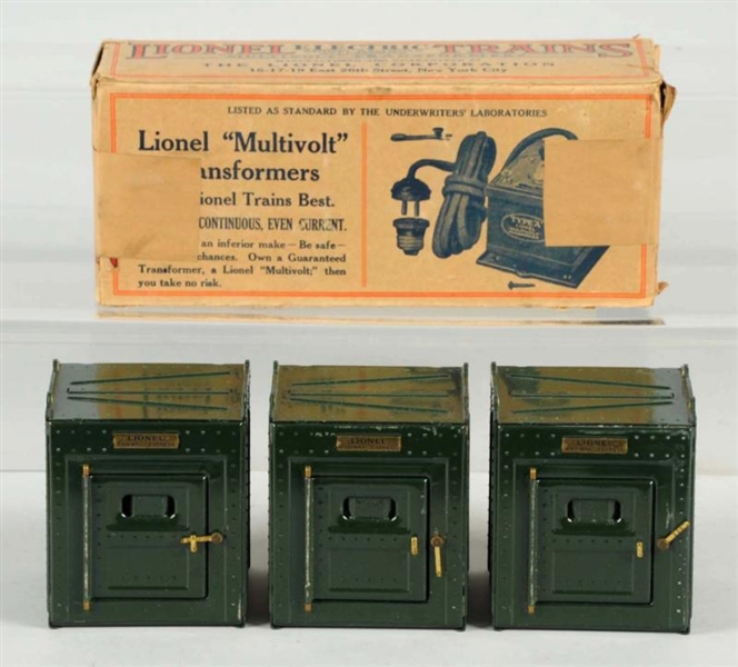 LOT OF 3: LIONEL LCL CONTAINERS.                  