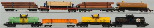 LOT OF 8: AMERICAN FLYER S-GAUGE FREIGHT CARS.    