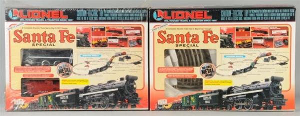 LOT OF 2: LIONEL SANTA FE SPECIAL FREIGHT SETS.   