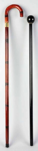 LOT OF 2: WALKING STICK CANES.                    