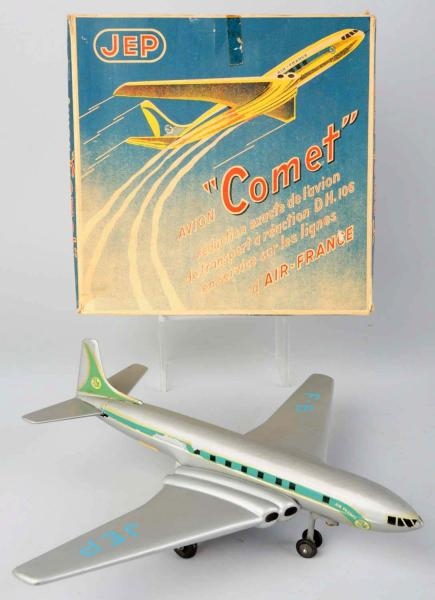 TIN JEP COMET AIRPLANE WIND-UP TOY.               