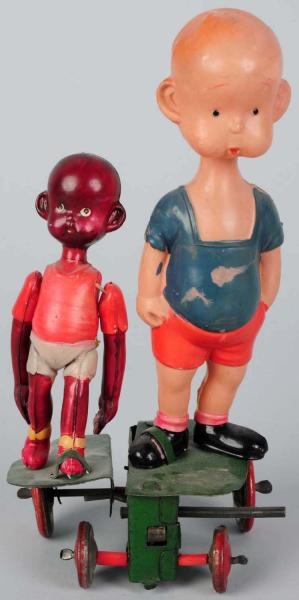 CELLULOID & TIN HENRY & NATIVE WIND-UP TOY.       