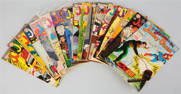 LOT OF 17: SUPERMANS PAL JIMMY OLSEN COMIC BOOKS 