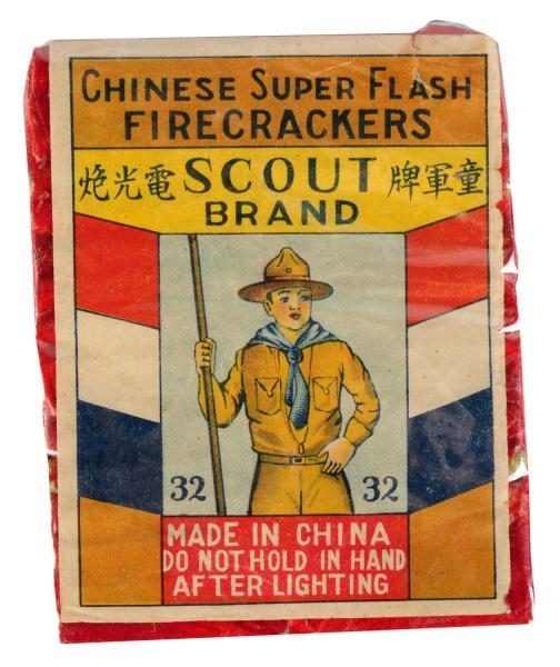 SCOUT BRAND 32-PACK FIRECRACKERS.                 
