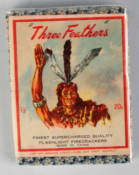 "THREE FEATHERS" 20-PACK 1 - 1/2" FIRECRACKERS.   
